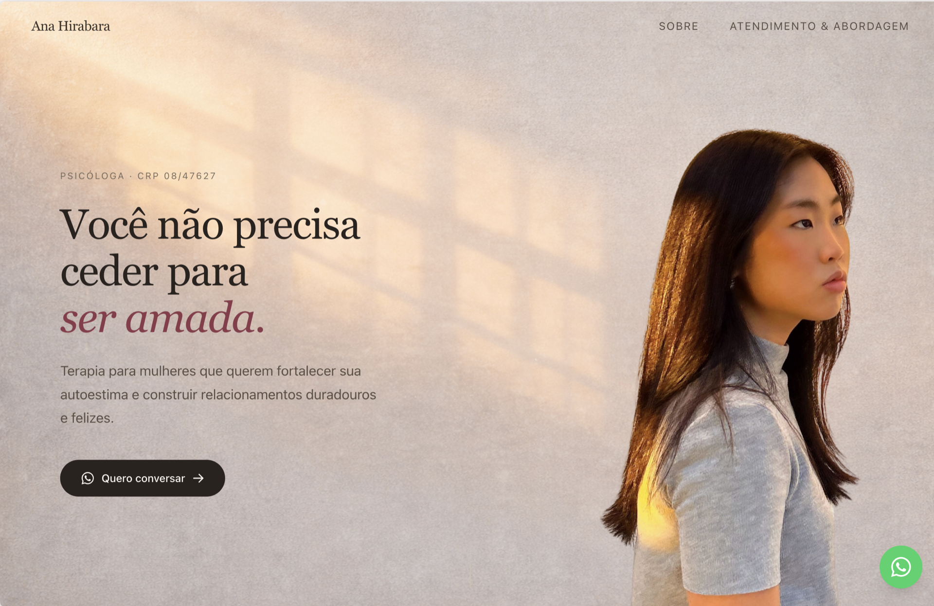 Therapeutic Brand Website
